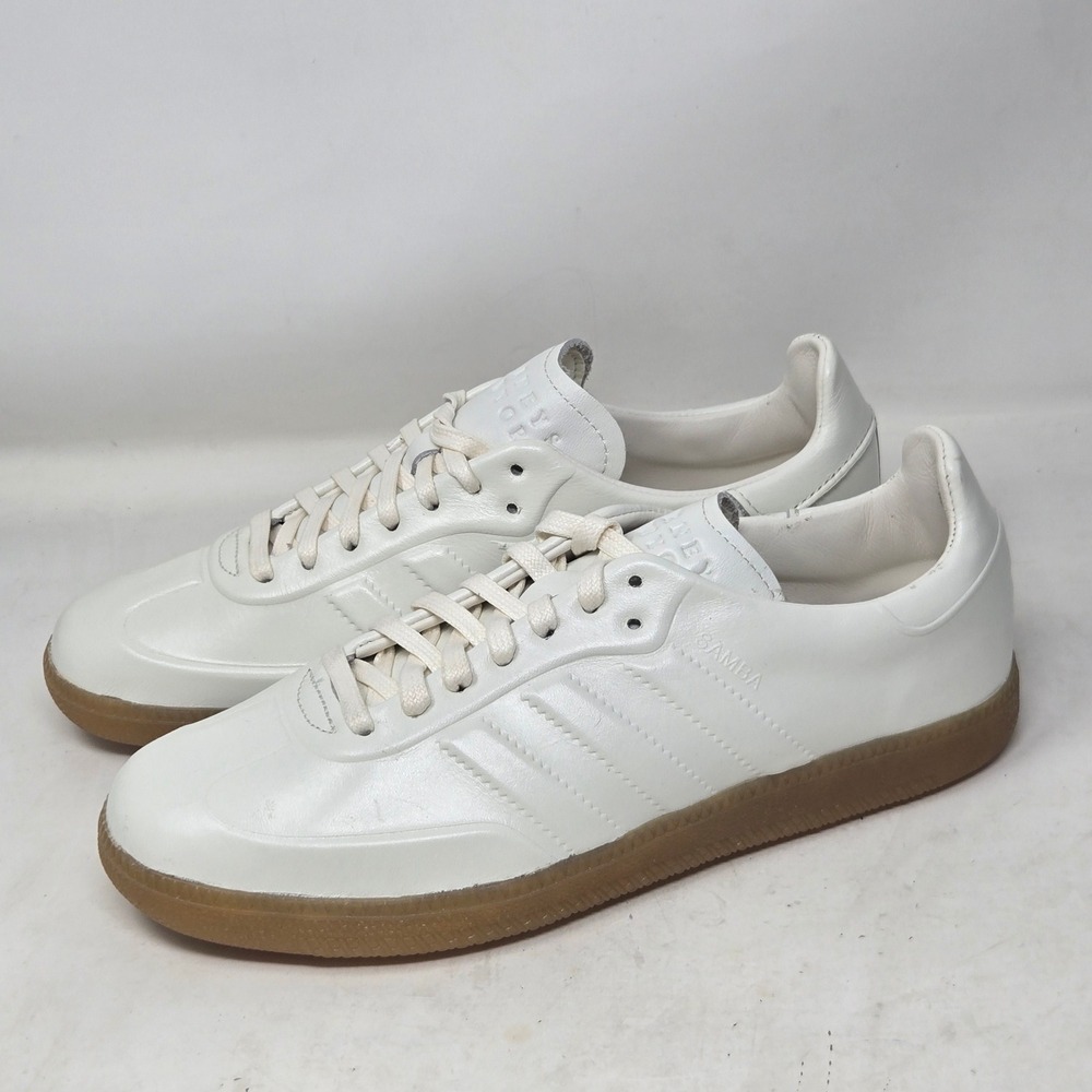 Adidas Samba Barneys New York White Leather Gum Sole Mens Sneakers Size 8 - Picture 5 of 11